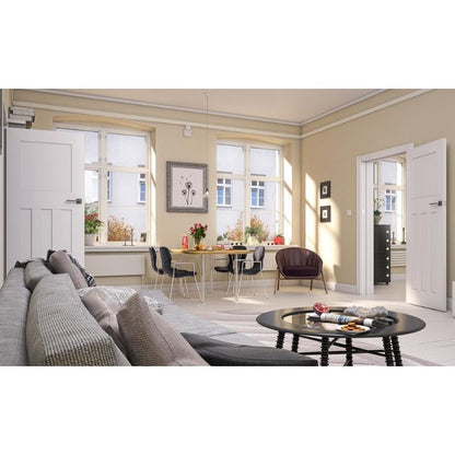 Deanta Cambridge White Primed Internal Door - 1981 x 610 x 35mm