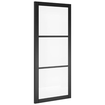 Deanta Camden Prefinished Black Clear Glazed Internal Door