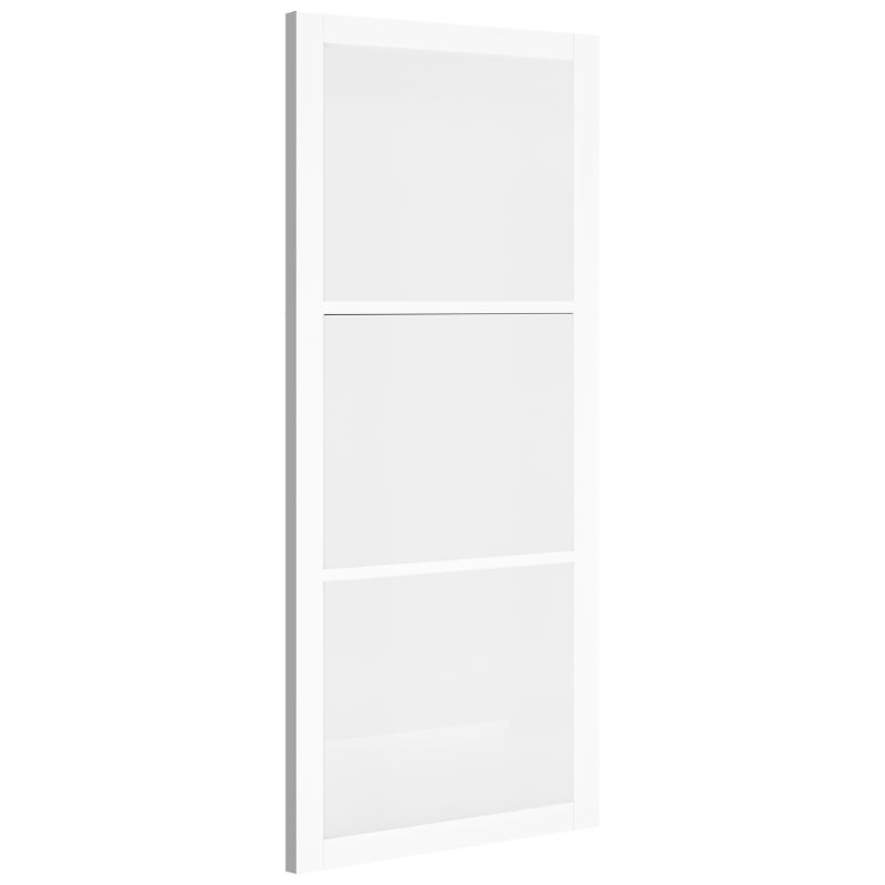 Deanta Camden White Primed Clear Glazed Internal Door