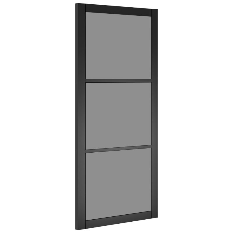 Deanta Camden Prefinished Black Tinted Glazed Internal Door 2040 x 826 x 40mm