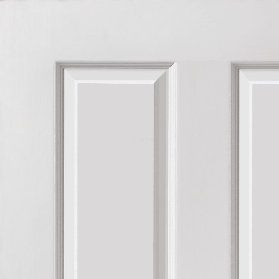 Image For JB Kind White Smooth 4 Moulded Panel Canterbury Internal Door