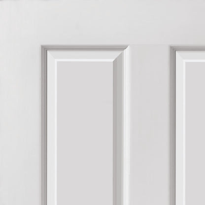 Image For JB Kind White Smooth 4 Moulded Panel Canterbury Internal Fire Door 