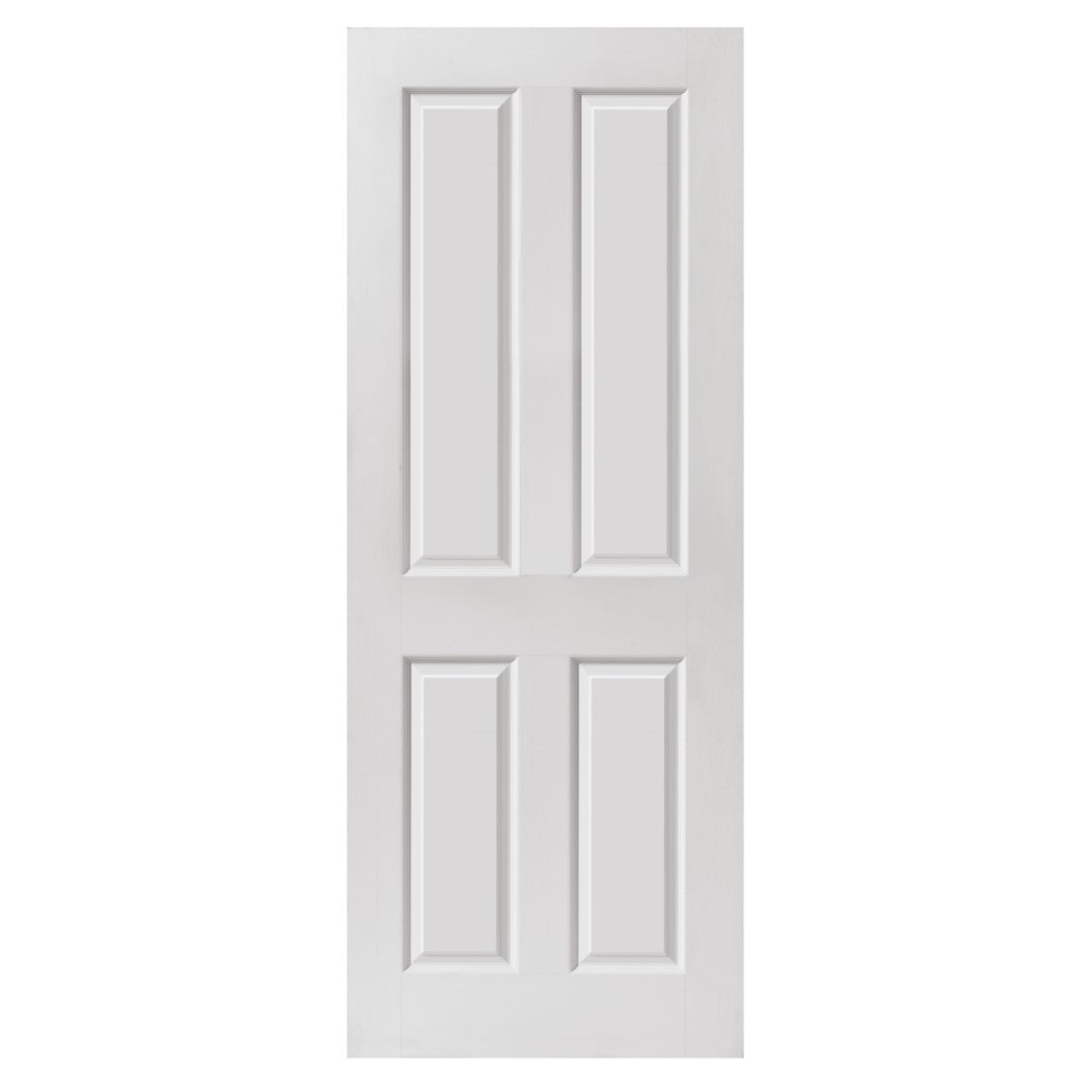 Image For JB Kind White Smooth 4 Moulded Panel Canterbury Internal Door