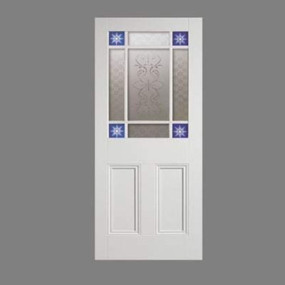 LPD Downham White Primed 9 Unglazed Panels Interior Door - All Sizes