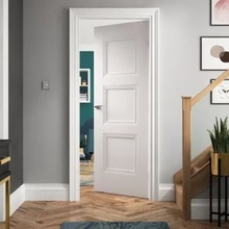 JB Kind Catton White Primed Internal Fire Door FD30- 1981mm x 610mm 