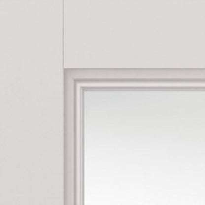 JB Kind Catton White Primed Glazed Internal Door - 1981 x 686 x 35mm