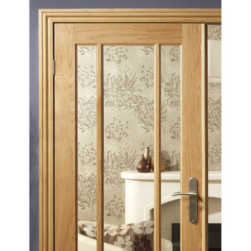 Oak Pair Maker in Contemporary Style for Metric Sized Doors - 2056 x 59 x 36mm