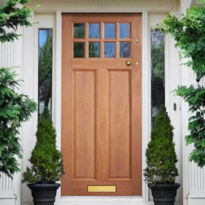 LPD Chigwell Hardwood M&T 8 Double Glazed Clear Light Panels External Door - 1981mm x 762mm