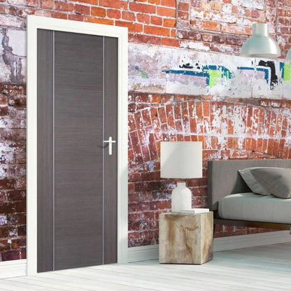 LPD Chocolate Grey Alcaraz Internal Fire Door 78in x 27in x 44mm (1981 x 686mm)