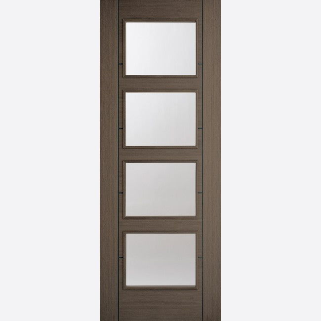 Image for LPD Vancouver Chocolate Grey 4 Lite Glazed Internal Door