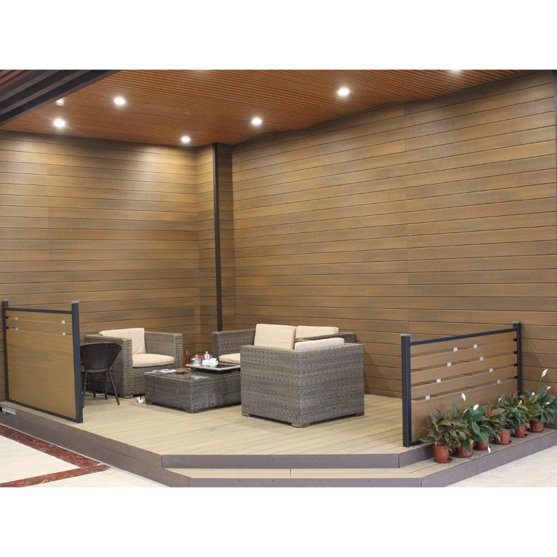 C-Clad Capped Composite Woodgrain Effect Cladding Board 21mm x 150mm x 3.6m - All Colours