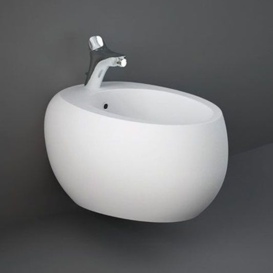 RAK Ceramics Cloud Wall Hung Bidet 1 Tap Hole in Matt White