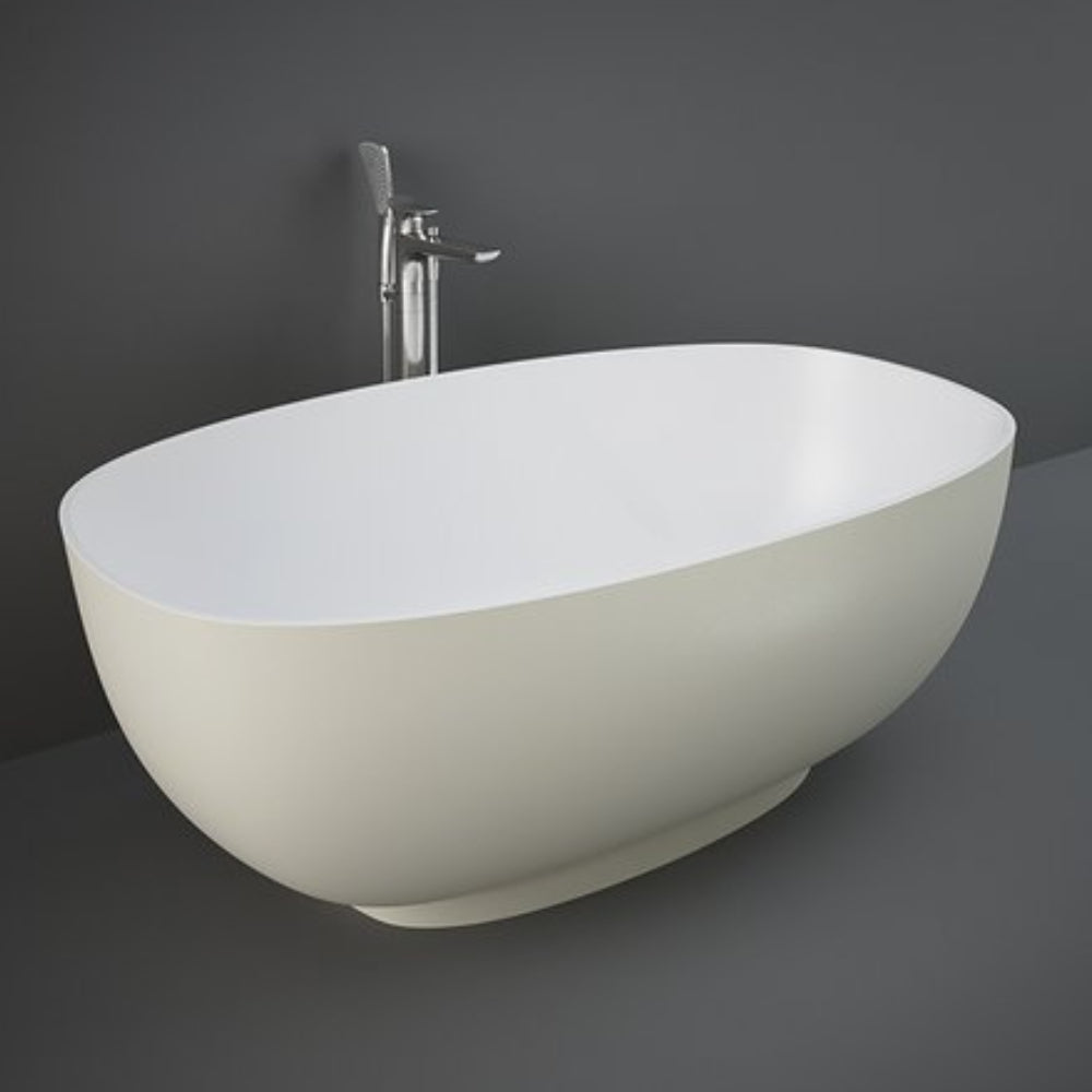 RAK Ceramics Cloud Freestanding Bath 1400mm x 753mm - Matt Greige