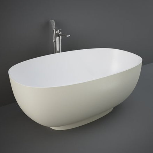 RAK Ceramics Cloud Freestanding Bath 1400mm x 753mm - Matt Greige