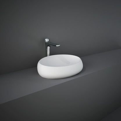 RAK Ceramics Cloud 580mm Countertop Basin 0 Tap Holes Matt White