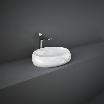 RAK Ceramics Cloud 580mm Countertop Basin 0 Tap Holes Gloss White