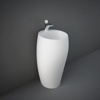 RAK Ceramics Cloud 490mm Floor Standing Basin 1 Tap Hole Matt White