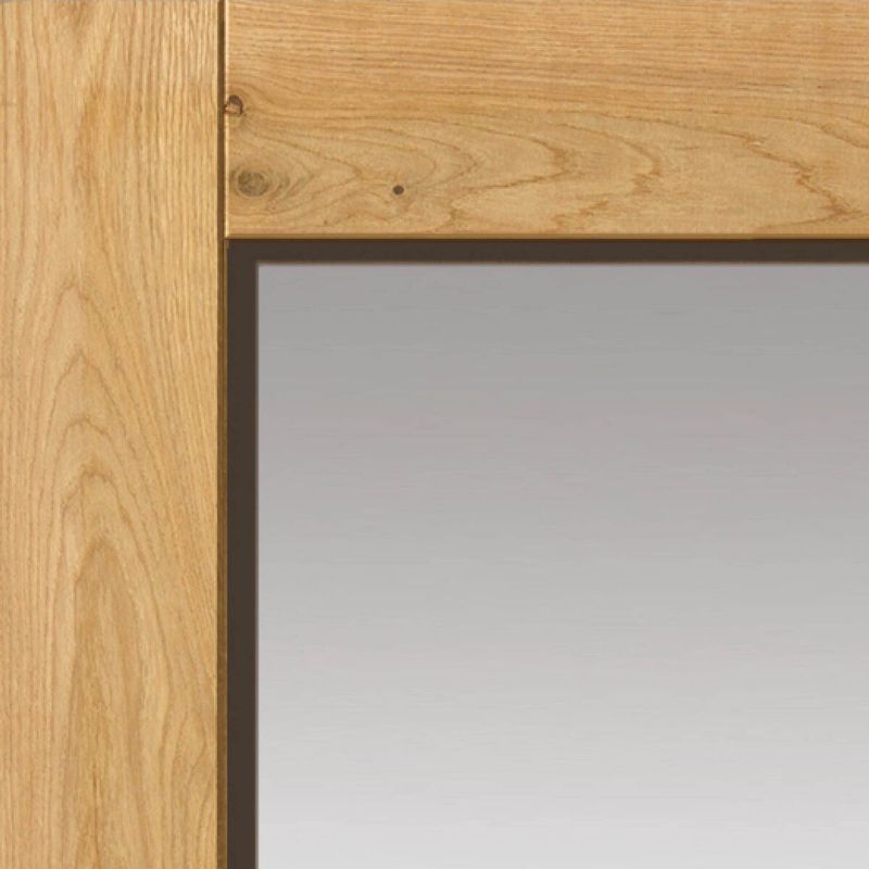 JB Kind Pre-Finished Rustic Oak DX Glazed Internal Door - 1981 x 762 x 35mm 