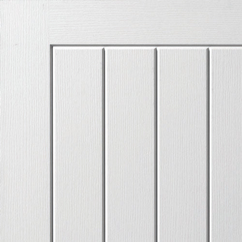 Image for JB Kind White Primed Moulded Panel Cottage 5 Internal Door