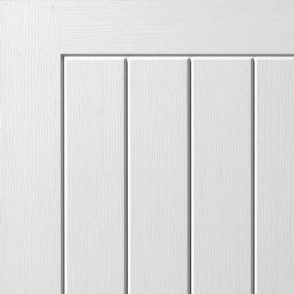 Image for JB Kind White Primed Moulded Panel Cottage 5 Internal Door