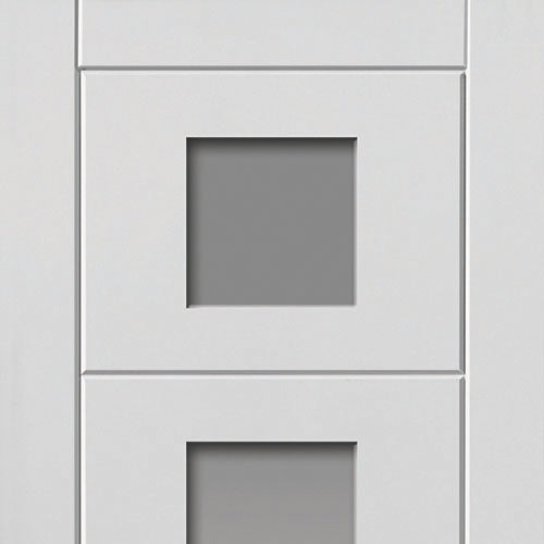 Image for JB Kind White Primed Moulded Panel Quattro Glazed