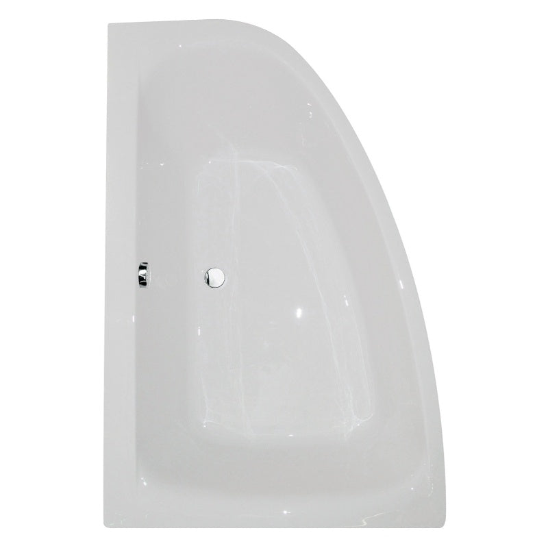 Aqua Cloud 1500mm x 1000mm Offset Corner Bath (Suitable for left-hand installation)