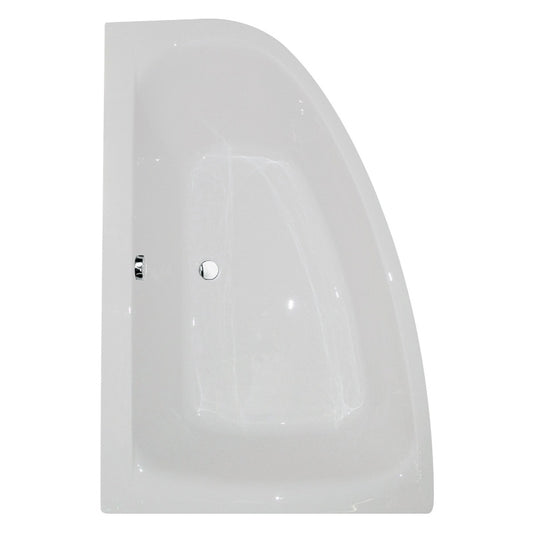 Aqua Cloud 1500mm x 1000mm Offset Corner Bath (Suitable for left-hand installation)