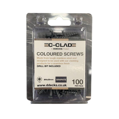 C-Clad Coloured Screws (Box of 100) - All Colours