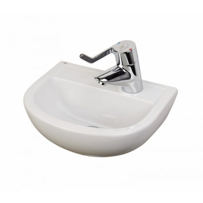 RAK Ceramics Compact 380mm Pedestal Basin 1 Tap Hole White