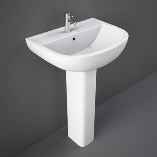 RAK Ceramics Compact 380mm Pedestal Basin White