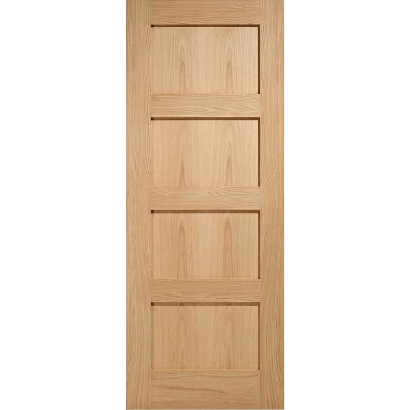 LPD Contemporary Oak 4 Panel FD 30 Internal Fire Door 78in x 27in x 44mm (1981 x 686mm)