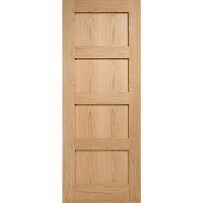 LPD Contemporary Oak 4 Panel FD 30 Internal Fire Door 78in x 27in x 44mm (1981 x 686mm)