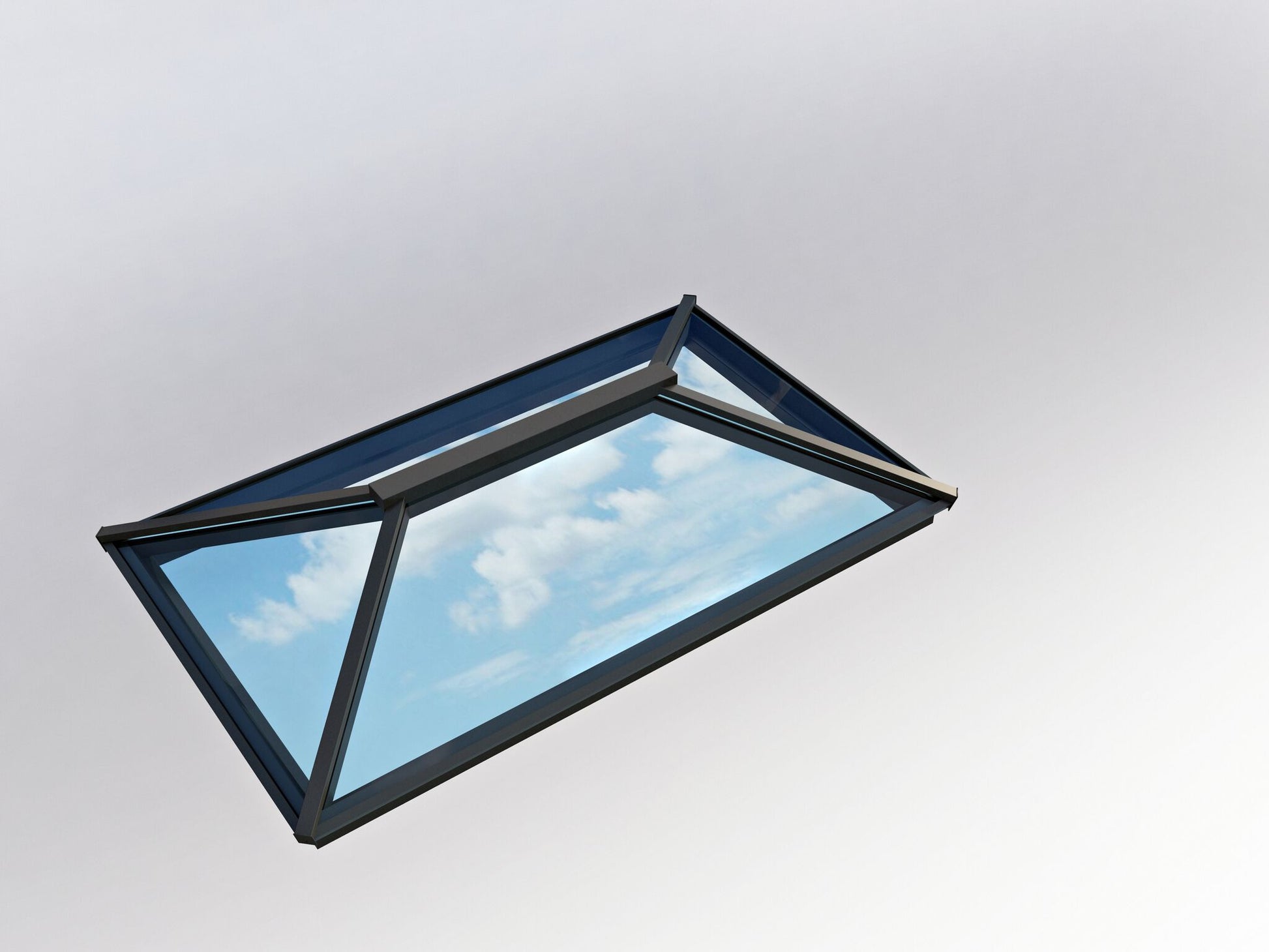 Image for Atlas Contemporary Roof Lantern Window Active Neutral Double Glazed - Grey & White