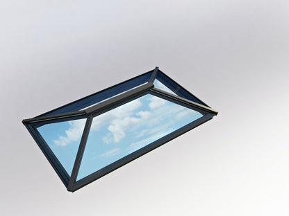 Image for Atlas Contemporary Roof Lantern Window Active Neutral Double Glazed - Black