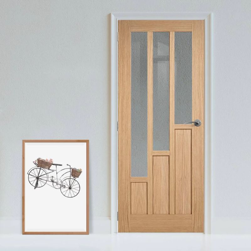 LPD Coventry Oak Glazed Internal Door 78in x 33in x 35mm (1981 x 838mm)