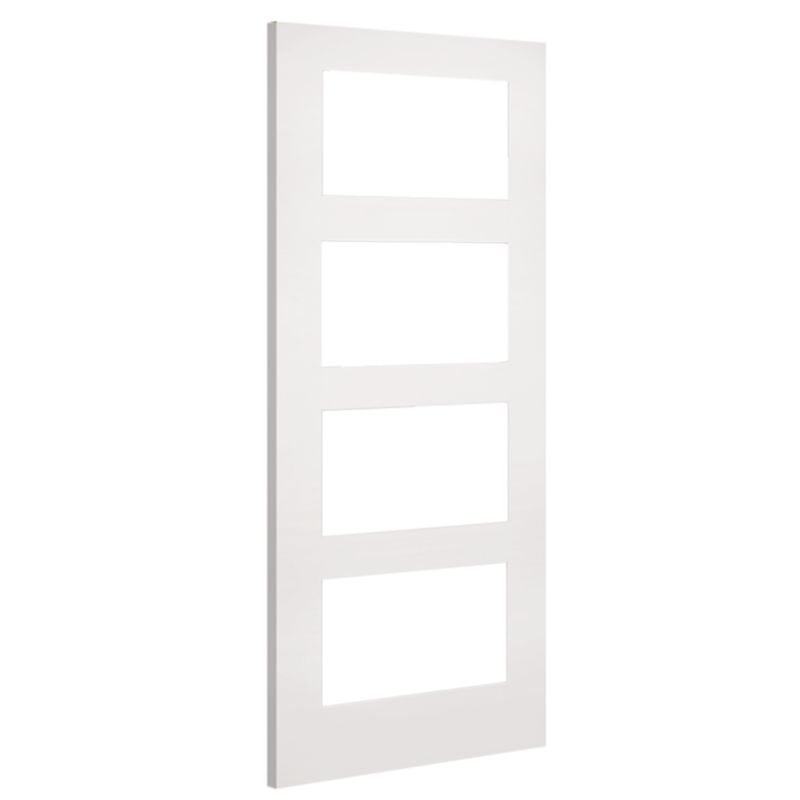 Image for Deanta Coventry Clear Glazed Interior White Primed Door 1981 x 686 x 35mm