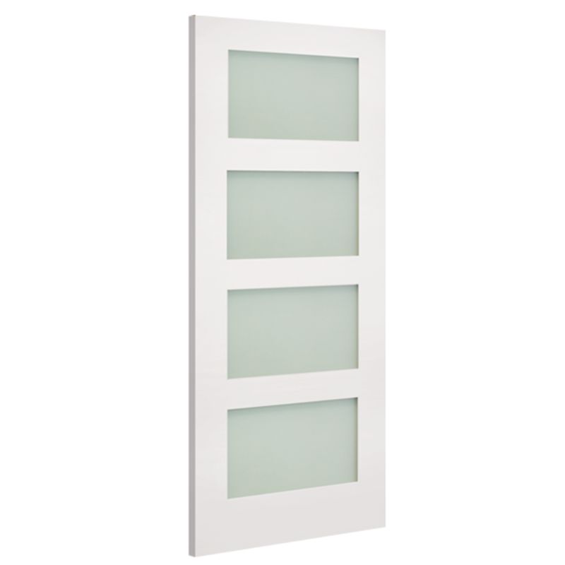 Image for Deanta Coventry Obscure Glazed Interior White Primed Door