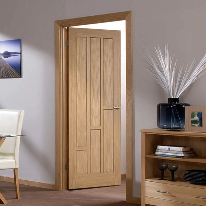 LPD Coventry Oak FD30 Internal Fire Door-78in x 27in x 44mm (1981 x 686mm)