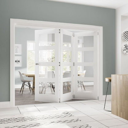 Image for Deanta Coventry Clear Glazed Interior White Primed Door