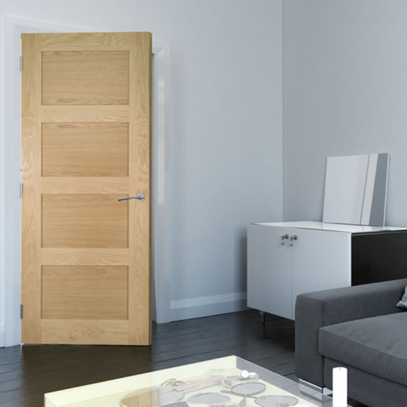 Deanta Coventry Unfinished Interior Oak Shaker Door
