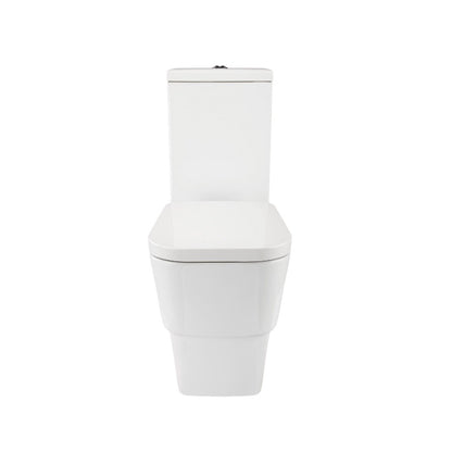 Aqua Cubix Close Coupled Toilet with Closed, Flush to Wall Back