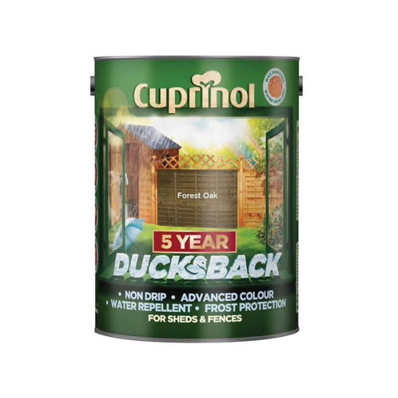 Cuprinol Ducksback 5 Year Waterproof for Sheds and Fences - 5 Litre