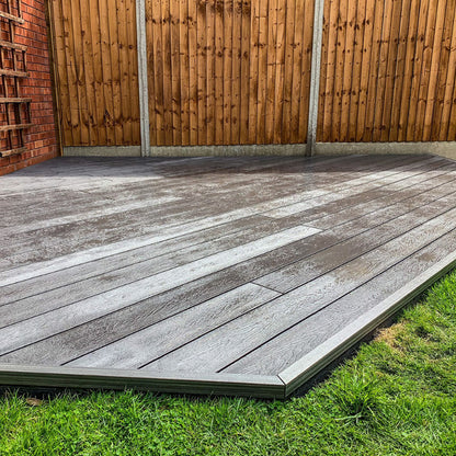 DDecks Duro360 Composite Bullnose Woodgrain Effect Decking Board 138mm x 22.5m x 2.5m  - All Colours