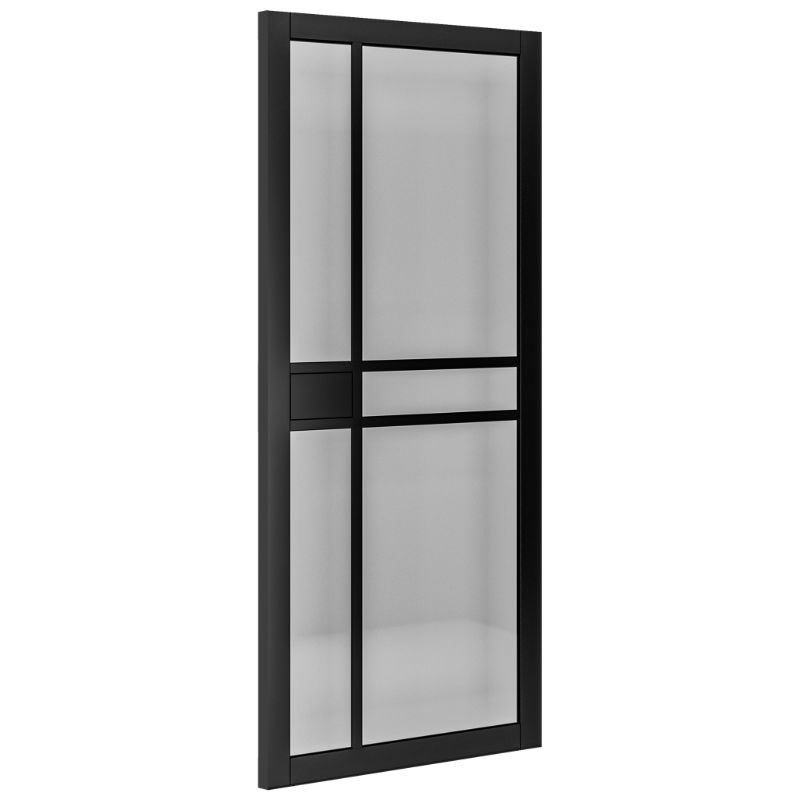 Deanta Dalston Prefinished Black Tinted Glazed Internal Door 1981 x 686 x 35mm