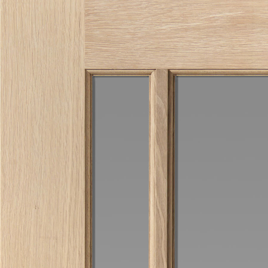 JB Kind Oak Traditional Darwen Glazed Internal Door Unfinished