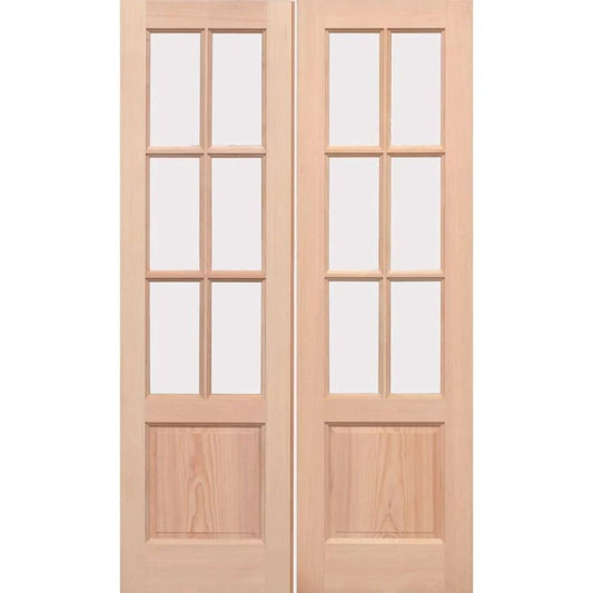 LPD GTP 2P Hemlock Unglazed Exterior Door Pair 78in x 36in x 44mm (1981 x 914mm)