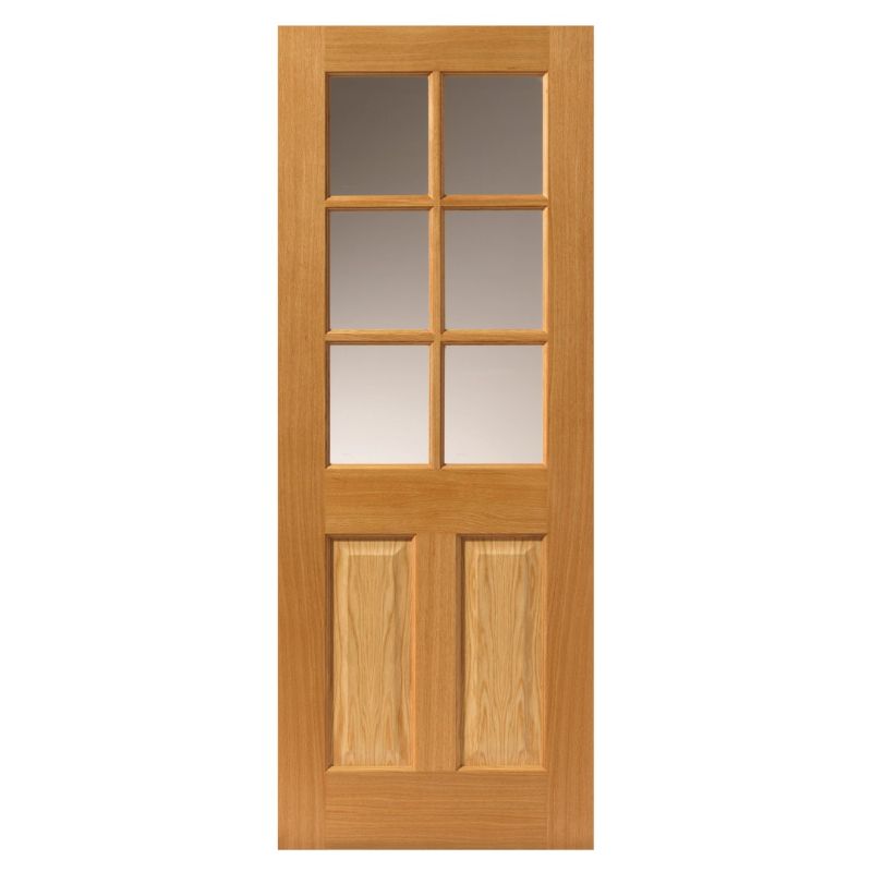 JB Kind Dean Oak Glazed Internal Door-1981 x 762 x 35mm