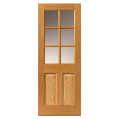 JB Kind Dean Oak Glazed Internal Door-1981 x 762 x 35mm