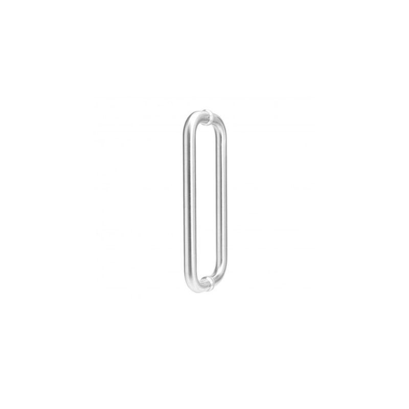 Deanta D-Pull Handle Satin Steel - 22mmØ x 65mm x 322mm