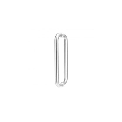 Deanta D-Pull Handle Satin Steel - 22mmØ x 65mm x 322mm